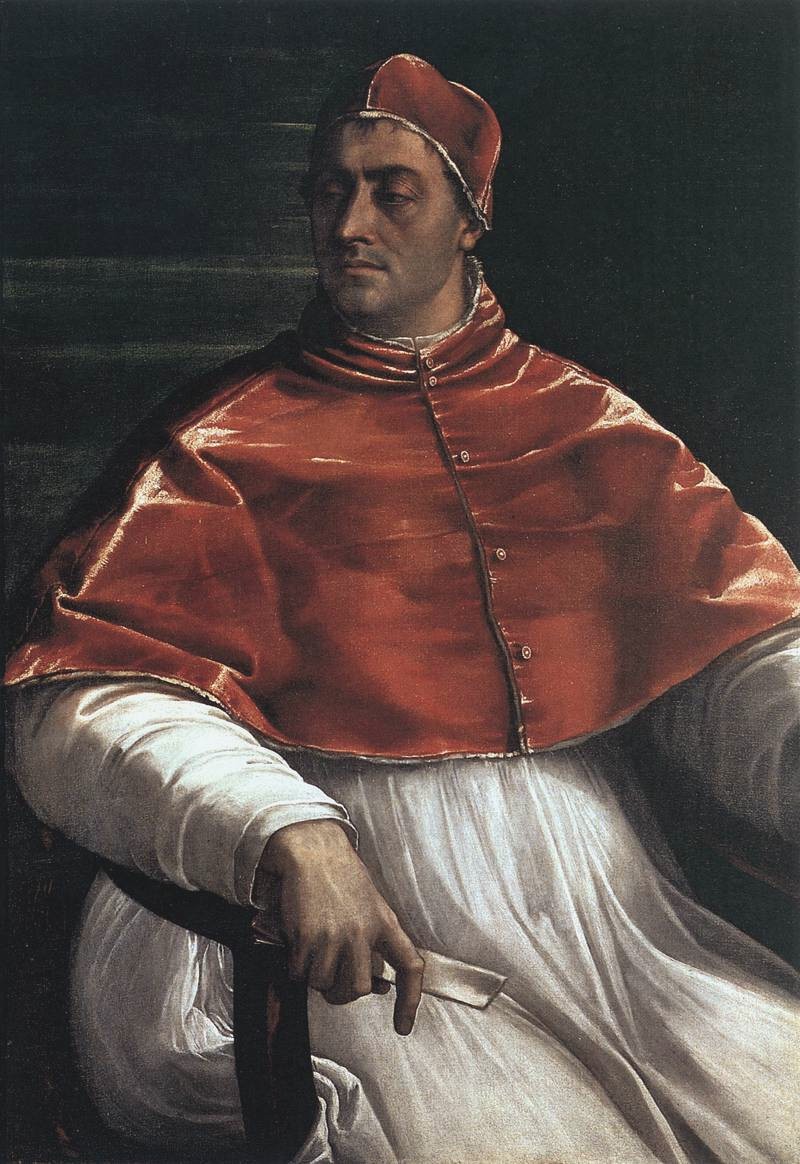 Sebastiano del Piombo, Ritratto di Clemente VII (1527; olio su tela, 145 x 100 cm; Napoli, Museo Nazionale di Capodimonte) 