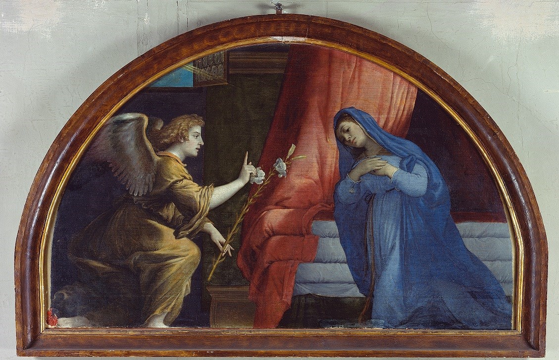 Lorenzo Lotto, Annunciazione (1532; olio su tela, 103 x 132 cm; Jesi, Pinacoteca Comunale, Palazzo Pianetti) 