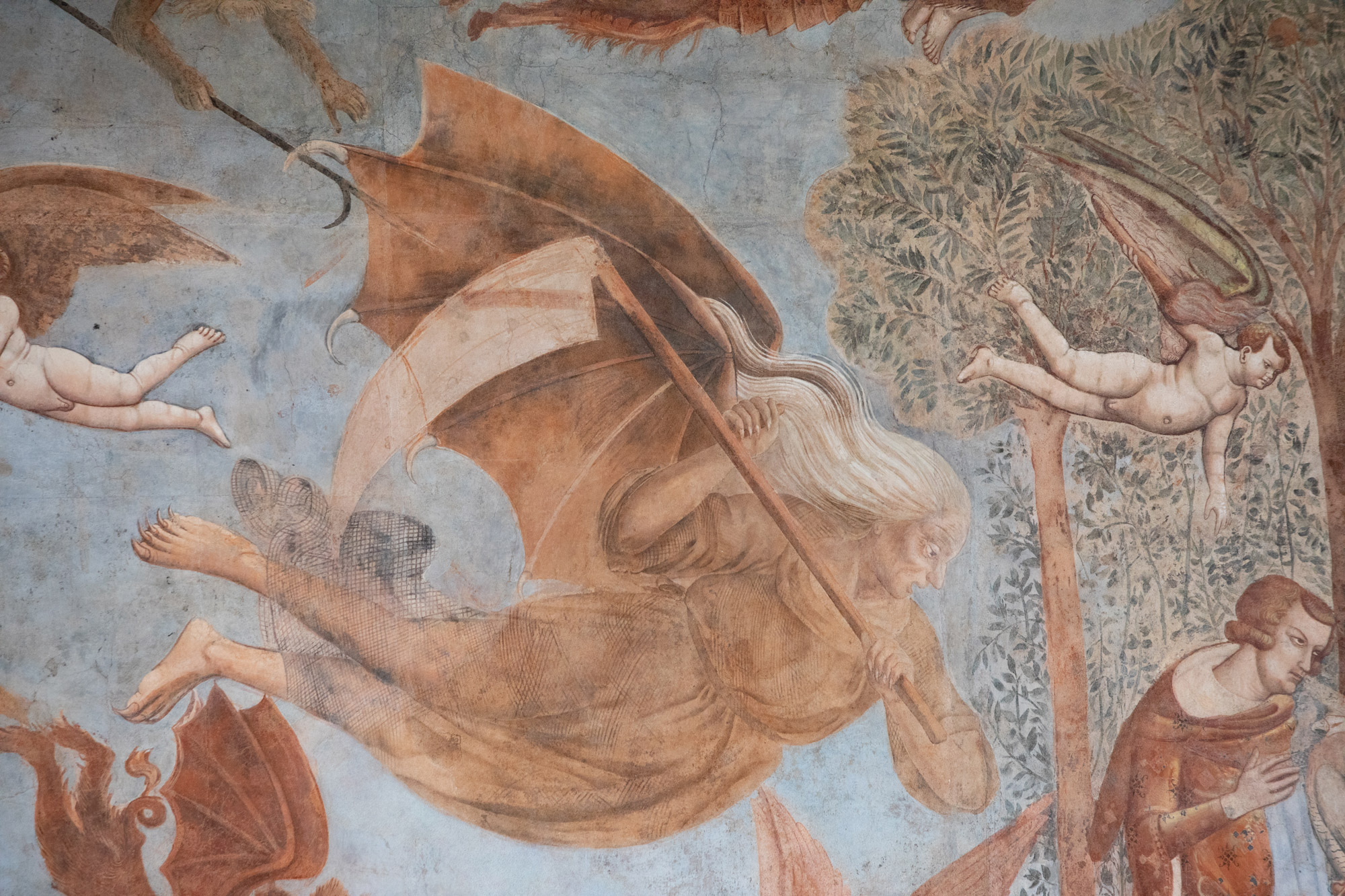 Bonamico Buffalmacco, Trionfo della Morte, dettaglio della Morte
