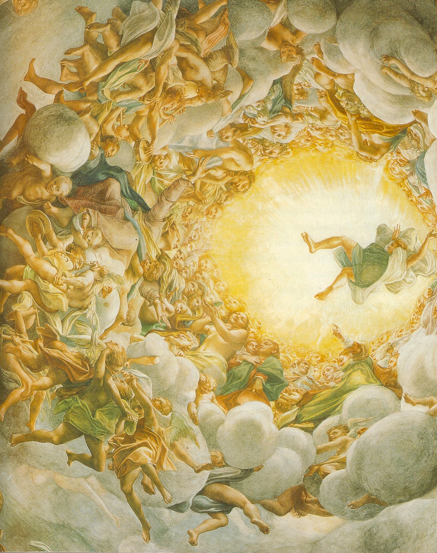 Correggio, Assunzione di Maria, particolare (affresco della cupola del Duomo di Parma)
