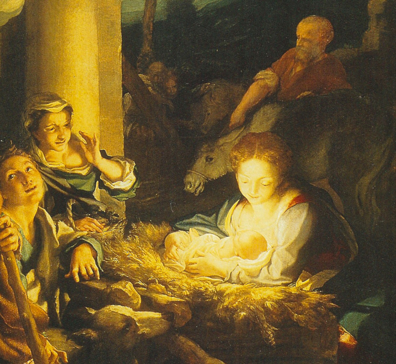 Correggio, La Notte, particolare del corpo irradiante. 
