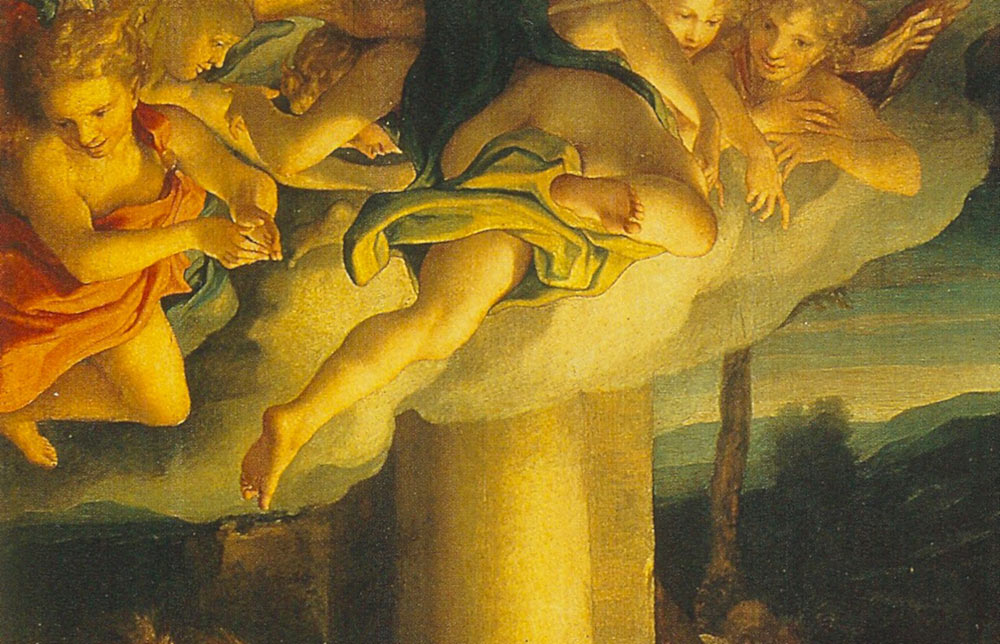 Correggio, La Notte, gli angeli.

