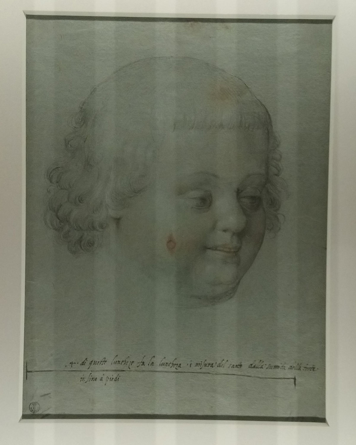 Jacopo Ligozzi, Volto di Simonino da Trento (Firenze, Uffizi, Gabinetto dei Disegni e delle Stampe)
