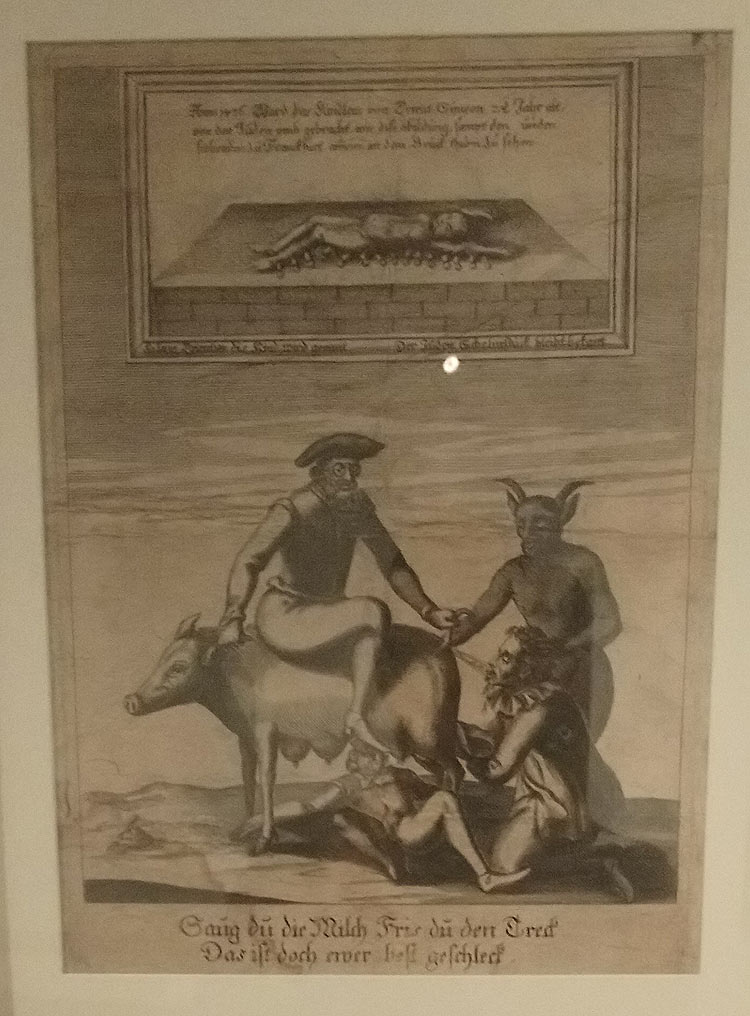 Ambito tedesco, Judensau (inizi del XVII secolo; Trento, Università degli Studi)
