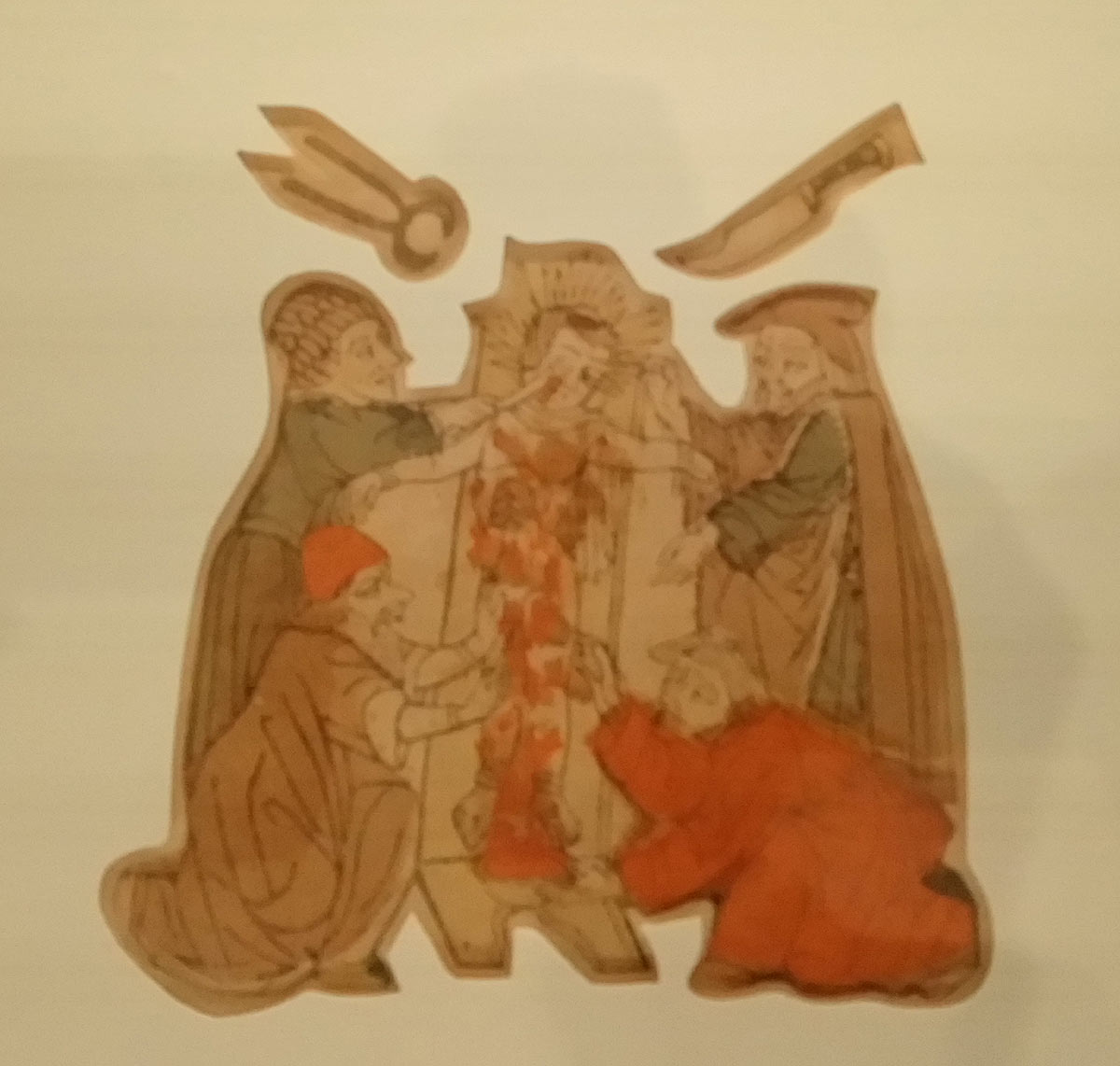 Xilografo dell'Italia nord orientale, Martirio di Simonino da Trento (1475-1485 circa; xilografia colorata, 125 x 145 mm; Ravenna, Biblioteca Classense, inv. n. 22)
