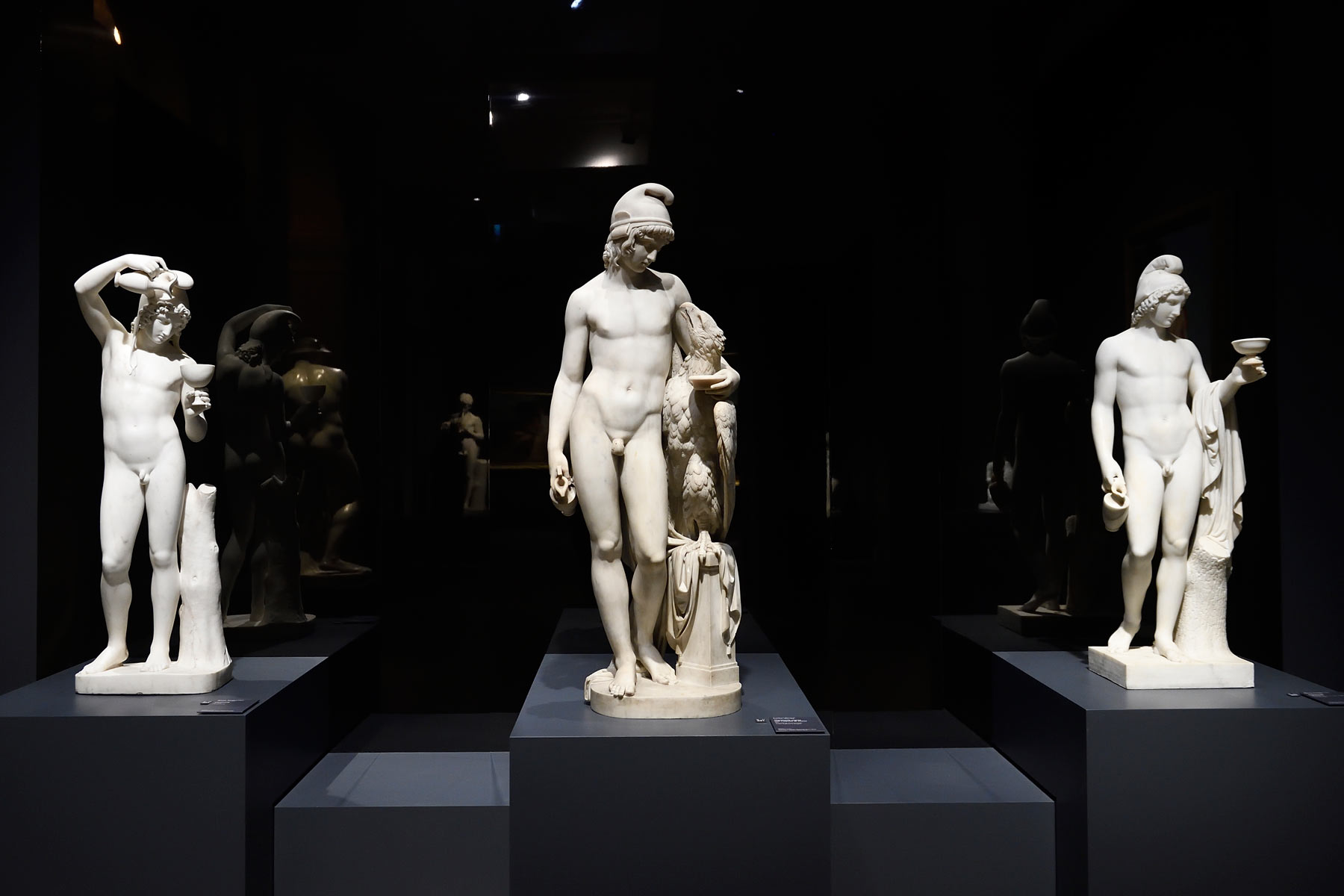 Sala della mostra Canova Thorvaldsen. La nascita della scultura moderna. Ph. Credit Flavio Lo Scalzo 

