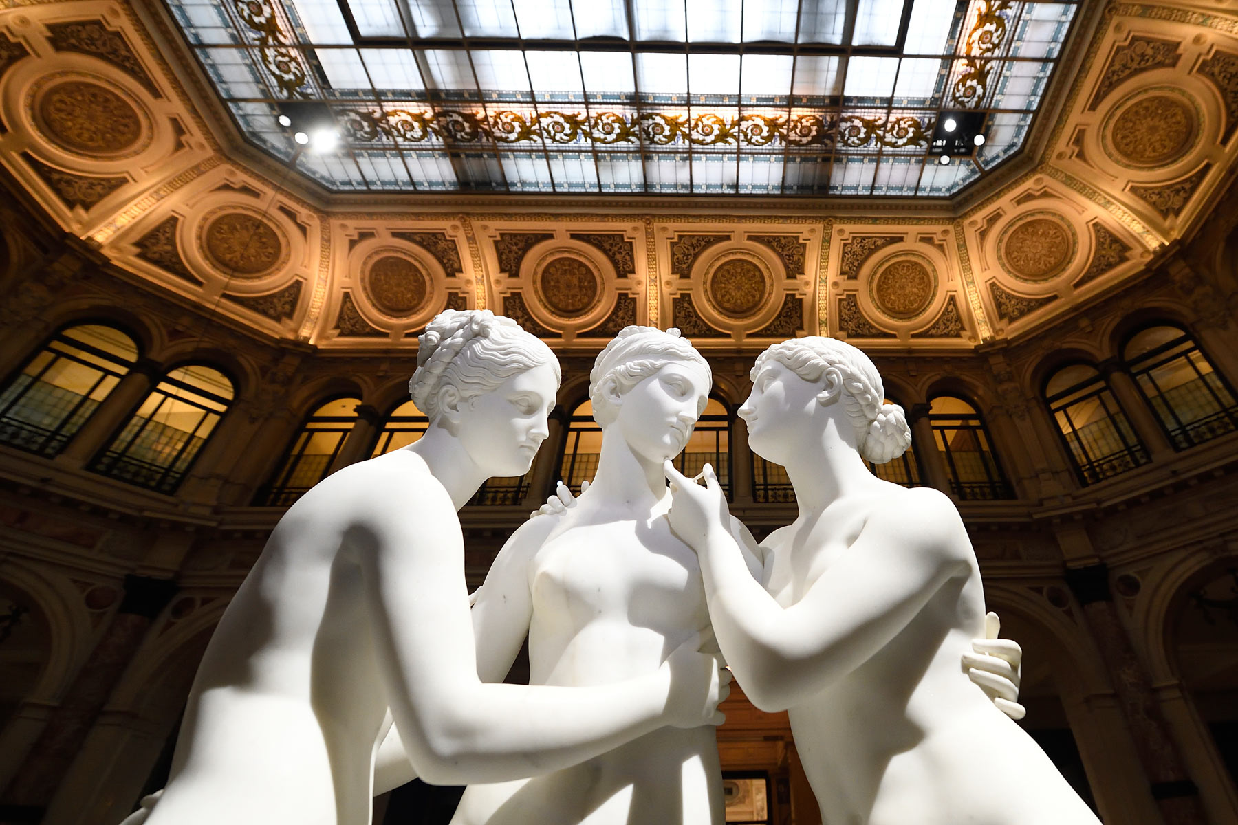 Sala della mostra Canova Thorvaldsen. La nascita della scultura moderna.
