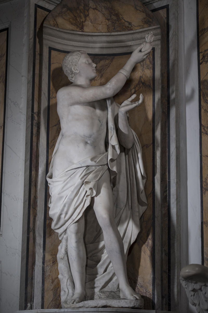 Francesco Queirolo (?), Amor divino (seconda metà del XVIII secolo; marmo; Napoli, Cappella Sansevero). Ph. Credit Museo Cappella Sansevero