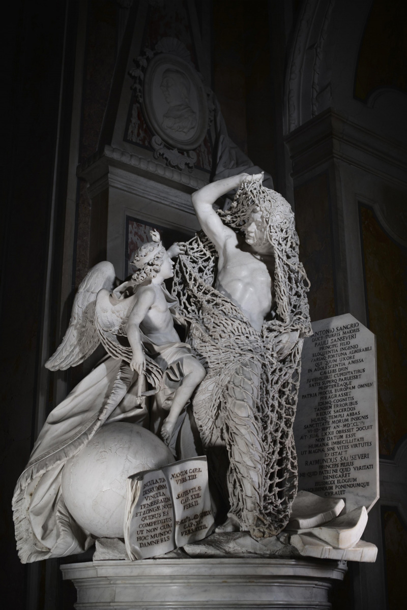 Francesco Queirolo, Disinganno (1753-1754; marmo; Napoli, Cappella Sansevero). Ph. Credit Museo Cappella Sansevero