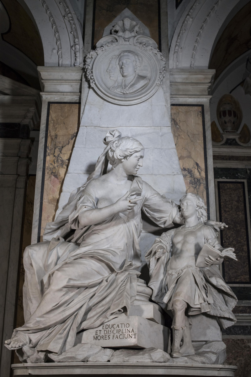 Francesco Queirolo, Educazione (1753; marmo; Napoli, Cappella Sansevero). Ph. Credit Museo Cappella Sansevero