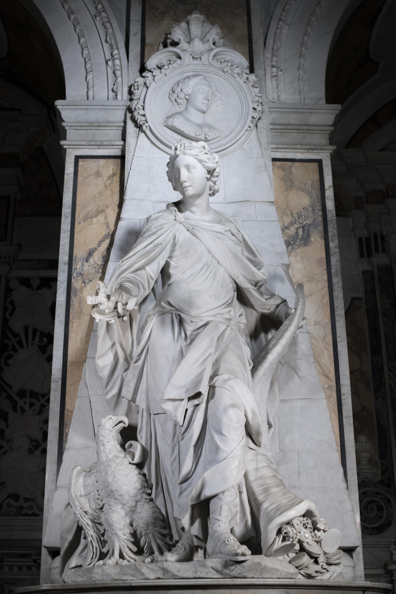 Francesco Queirolo, Liberalità (1753-1754; marmo; Napoli, Cappella Sansevero). Ph. Credit Museo Cappella Sansevero