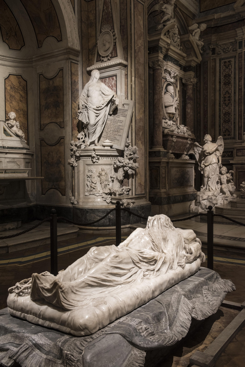 Giuseppe Sammartino, Cristo velato (1753; marmo, 180 x 80 x 50 cm; Napoli, Cappella Sansevero). Ph. Credit Museo Cappella Sansevero