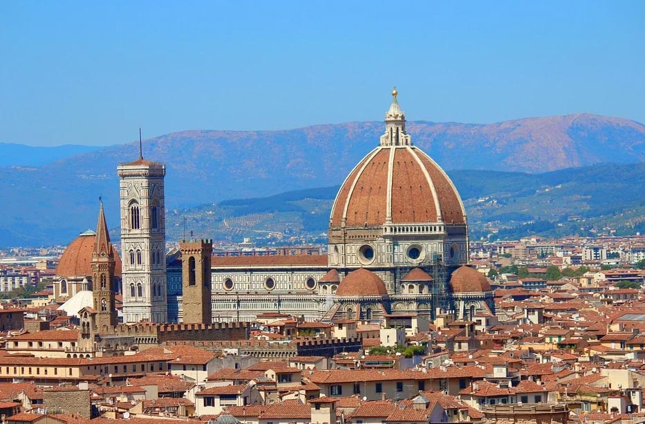 La Cupola di Brunelleschi nel panorama di Firenze
