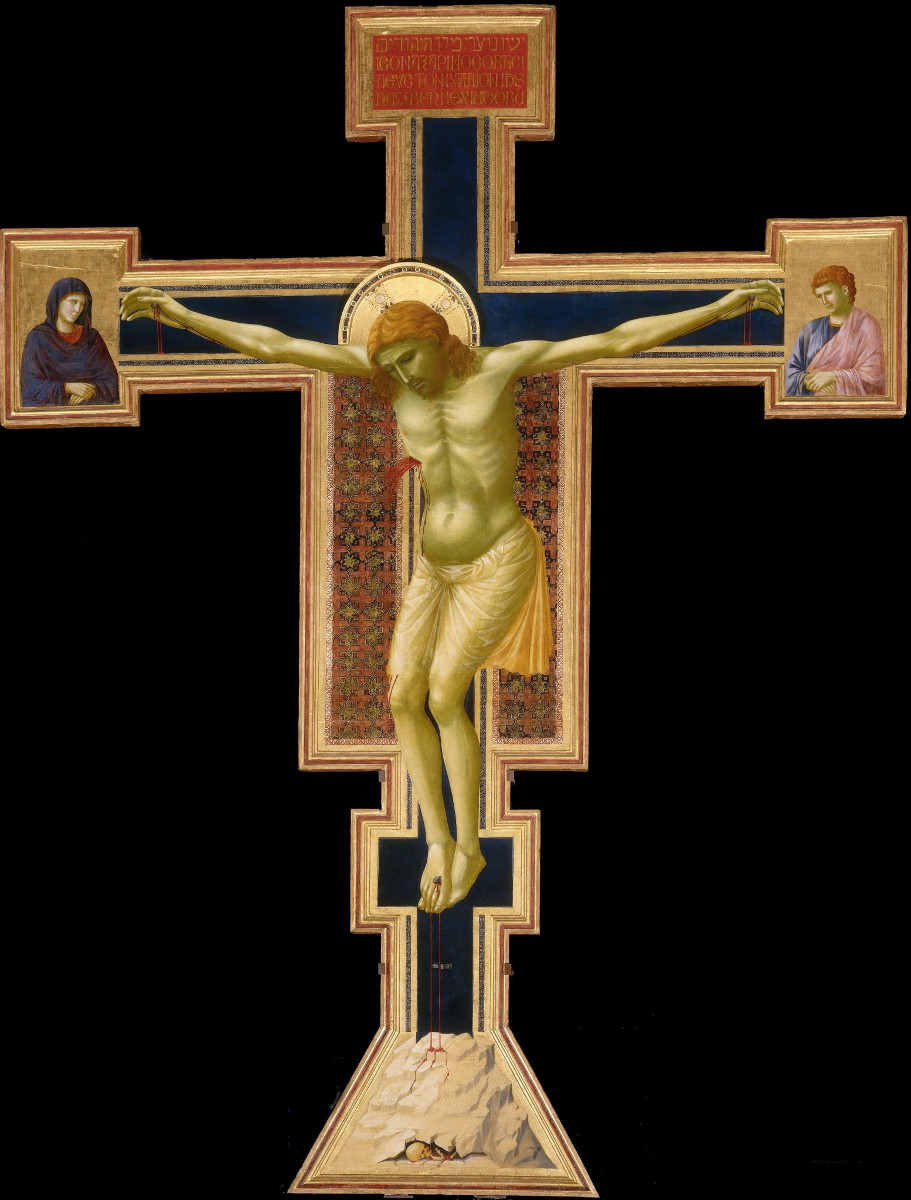 Giotto, Crocifisso (1295-1300 circa; tempera su tavola; Firenze, Santa Maria Novella)
