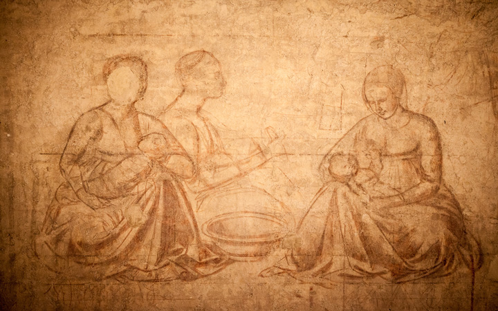 Una delle sinopie degli affreschi del Camposanto monumentale di Pisa (Pisa, Museo delle Sinopie)
