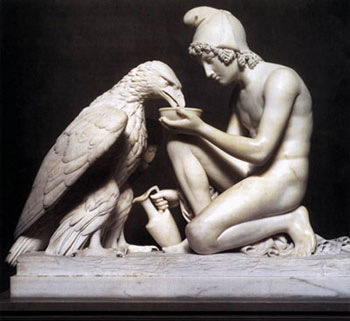 Bertel Thorvaldsen, Zeus e Ganimede, 1817, Copenaghen, Thorvaldsens Museum