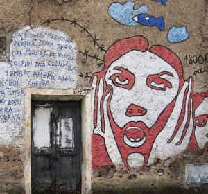 Un murale a Orgosolo Un murale a Orgosolo