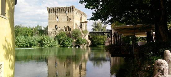 Panorama sul Mincio da Borghetto Panorama sul Mincio da Borghetto