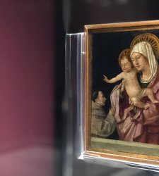 Da oggi la Tavola Bifronte di Antonello da Messina è esposta al Castello Ursino di Catania per la mostra di Sgarbi Da oggi la Tavola Bifronte di Antonello da Messina è esposta al Castello Ursino di Catania per la mostra di Sgarbi