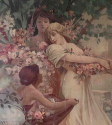 Una grande e rara litografia di Mucha esposta a Villa Bernasconi per la mostra sull'Art Nouveau Una grande e rara litografia di Mucha esposta a Villa Bernasconi per la mostra sull'Art Nouveau