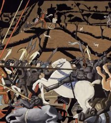 La Battaglia di San Romano di Paolo Uccello degli Uffizi diventa un cartone animato