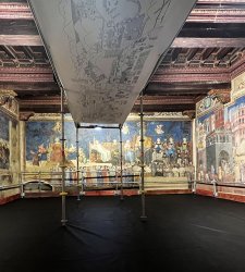 Siena, parte il cantiere di restauro del Buongoverno di Ambrogio Lorenzetti Siena, parte il cantiere di restauro del Buongoverno di Ambrogio Lorenzetti