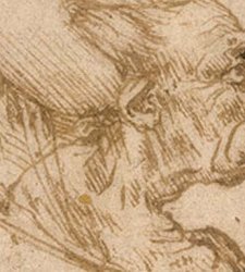 La National Gallery di Washington acquisisce un disegno di Leonardo da Vincni, una testa grottesca