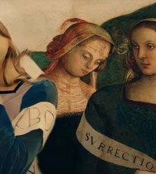 Umbria, il nuovo spot turistico anima due personaggi del Perugino dal Collegio del Cambio