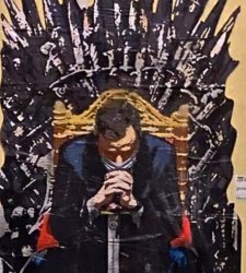 Mario Draghi sul Trono di Spade: la street art di Tvboy non risparmia la corsa al Quirinale Mario Draghi sul Trono di Spade: la street art di Tvboy non risparmia la corsa al Quirinale