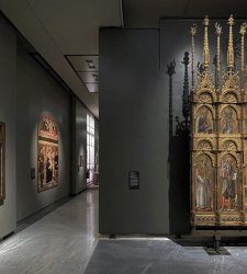 Bologna, at Pinacoteca Nazionale completely rearranged Renaissance rooms