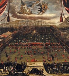 Una storica partita di calcio del 1662: a Lucca in mostra un dipinto che la raffigura