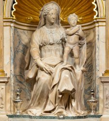 Bio restoration using sustainable techniques for Jacopo Sansovino's Madonna of Childbirth 