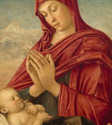 La Madonna Sorlini in mostra alle Gallerie dell'Accademia di Venezia prima di essere restaurata  La Madonna Sorlini in mostra alle Gallerie dell'Accademia di Venezia prima di essere restaurata