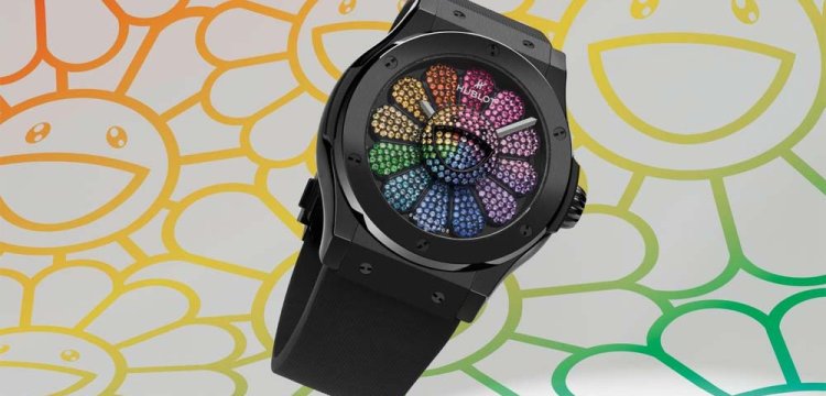 Hublot e Takashi Murakami lanciano 13 orologi unici con il fiore dell'artista giapponese