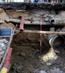 Trieste, new traces of ancient Tergeste emerge during water works 