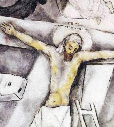 La Crocifissione bianca di Marc Chagall esposta per la prima volta in Italia, a Roma  La Crocifissione bianca di Marc Chagall esposta per la prima volta in Italia, a Roma
