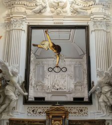 Michelangelo Pistoletto si sostituisce a Caravaggio nell'Oratorio di San Lorenzo a Palermo Michelangelo Pistoletto si sostituisce a Caravaggio nell'Oratorio di San Lorenzo a Palermo