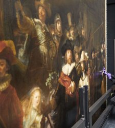 Amsterdam, parte la fase operativa del restauro della Ronda di Notte di Rembrandt Amsterdam, parte la fase operativa del restauro della Ronda di Notte di Rembrandt