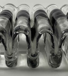 Murano, at historic Fratelli Toso glassworks, exhibition on 20th century art glass production Murano, at historic Fratelli Toso glassworks, exhibition on 20th century art glass production