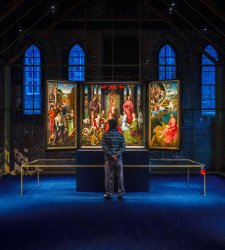 Das St. Johannes-Hospital in Brügge, das Museum, das Memlings Werke beherbergt Das St. Johannes-Hospital in Brügge, das Museum, das Memlings Werke beherbergt