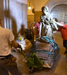 Dopo decenni di assenza, la Libertà di Vincenzo Vela torna al Cimitero Monumentale di Milano Dopo decenni di assenza, la Libertà di Vincenzo Vela torna al Cimitero Monumentale di Milano