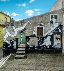 Wandmalereien werden zu digitalen, mit Augmented Reality animierten Werken: Augmented Urban Art Museum erweitert sich Wandmalereien werden zu digitalen, mit Augmented Reality animierten Werken: Augmented Urban Art Museum erweitert sich