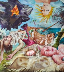 Nápoles, la artista iraní Saghar Daeiri en la Galería Shazar con "Sun of the beach Nápoles, la artista iraní Saghar Daeiri en la Galería Shazar con "Sun of the beach