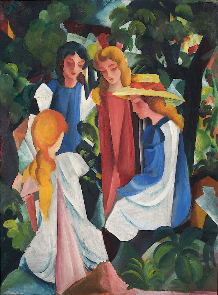 Quattro ragazze di August Macke