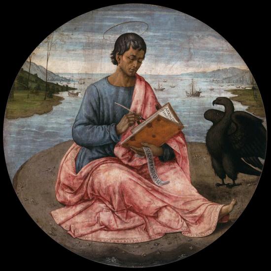 San Giovanni Evangelista a Patmos di Cerchia di Domenico Ghirlandaio