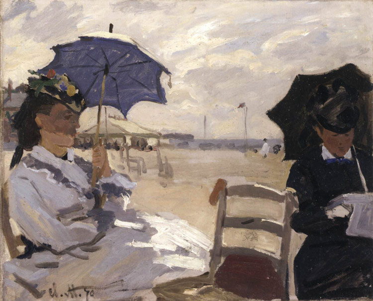 La spiaggia di Trouville di Claude Monet