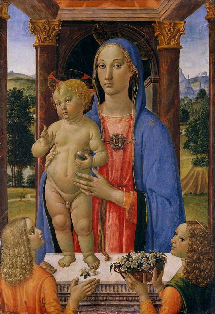 Madonna con Bambino e angeli di Cosimo Rosselli