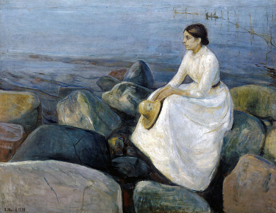 Inger sulla spiaggia di Edvard Munch