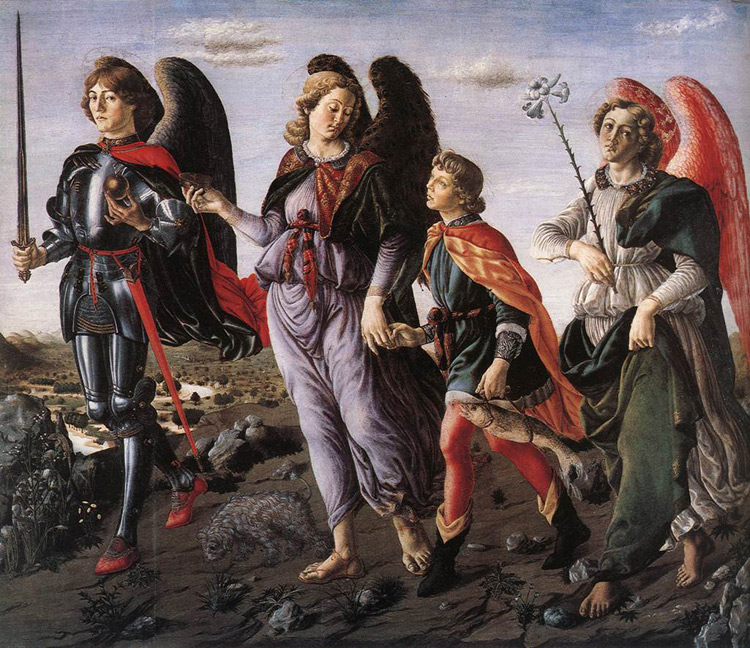 I tre arcangeli di Francesco Botticini