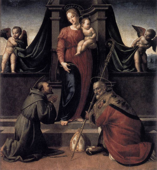 Madonna col Bambino e i santi Francesco e Zanobi di Francesco Granacci